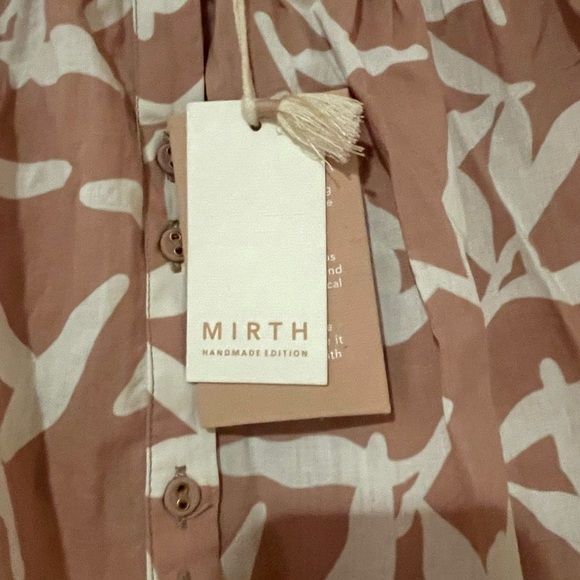 NWT mirth caftans Vienna caftan in desert sand leaf print - Picture 6 of 6